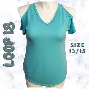 Loop 18 Juniors Blue Shirt Size 13/15